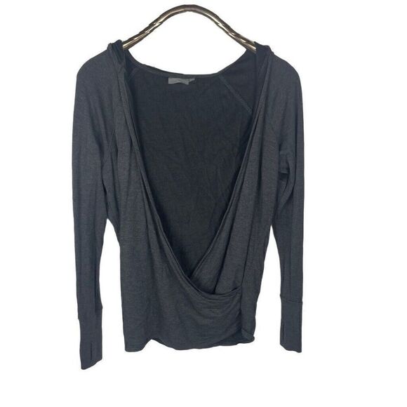 Athleta Crossover Gray Pullover Soft Sweatshirt Modal Blend Size M 348828-01 - Picture 2 of 9